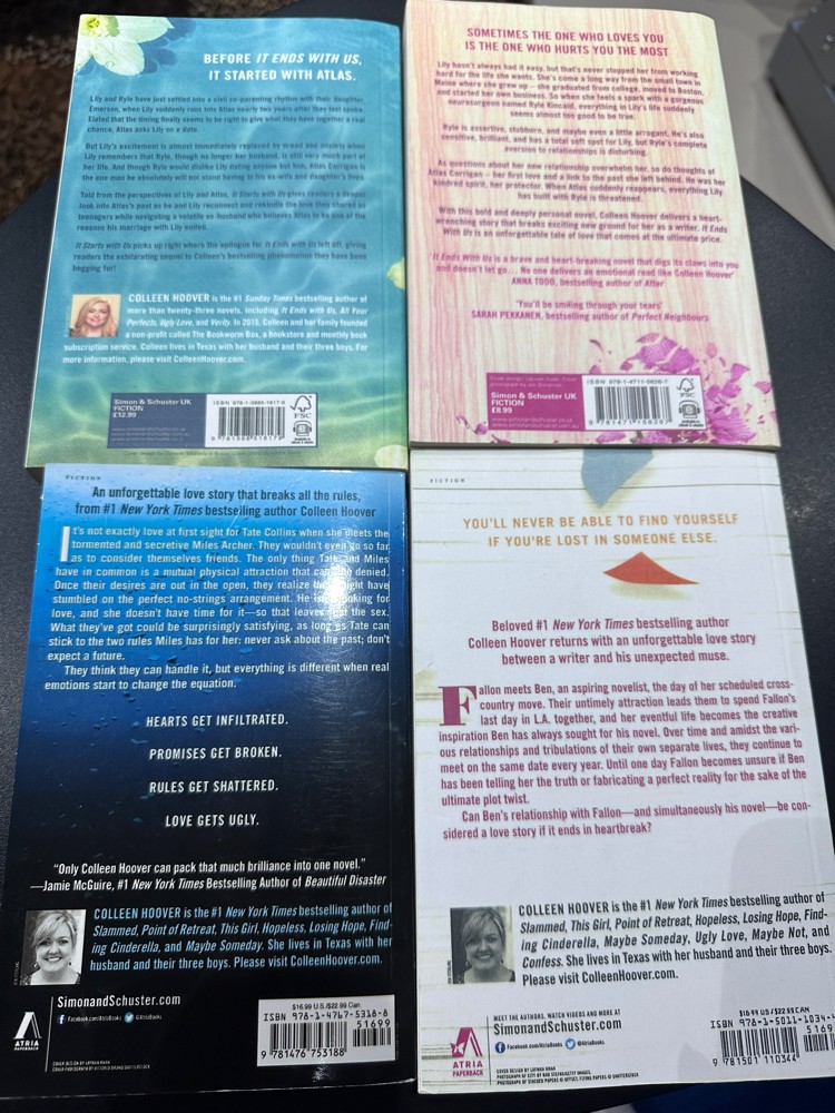 Colleen Hoover Books - 3