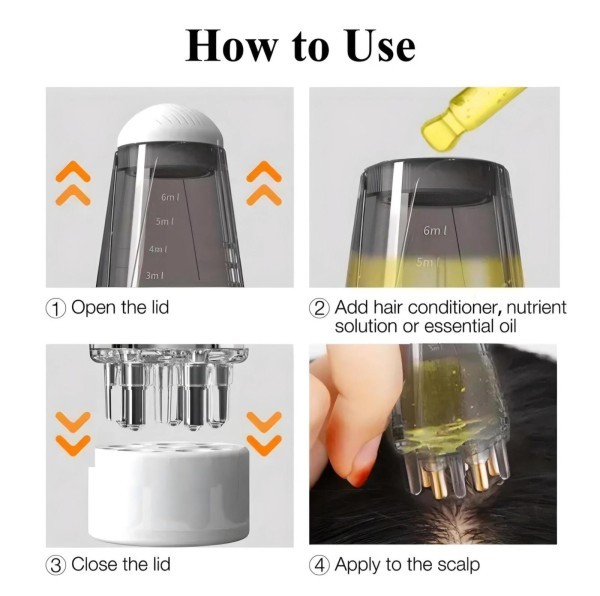 Mini massager with a massage comb - 3