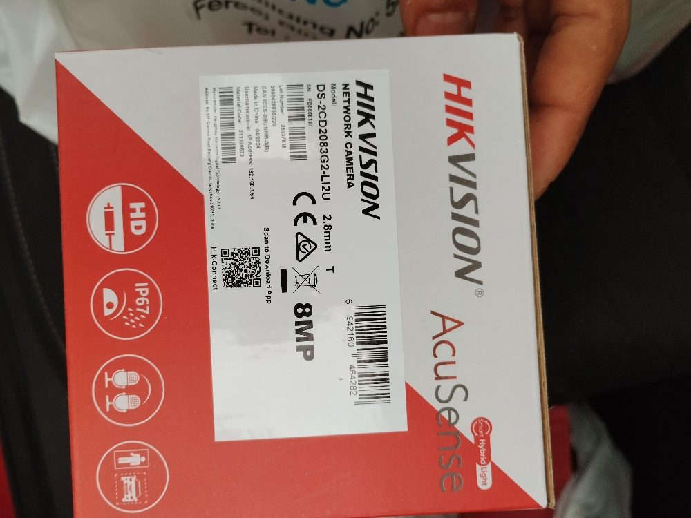 camera Hikvision 4k IP - 4