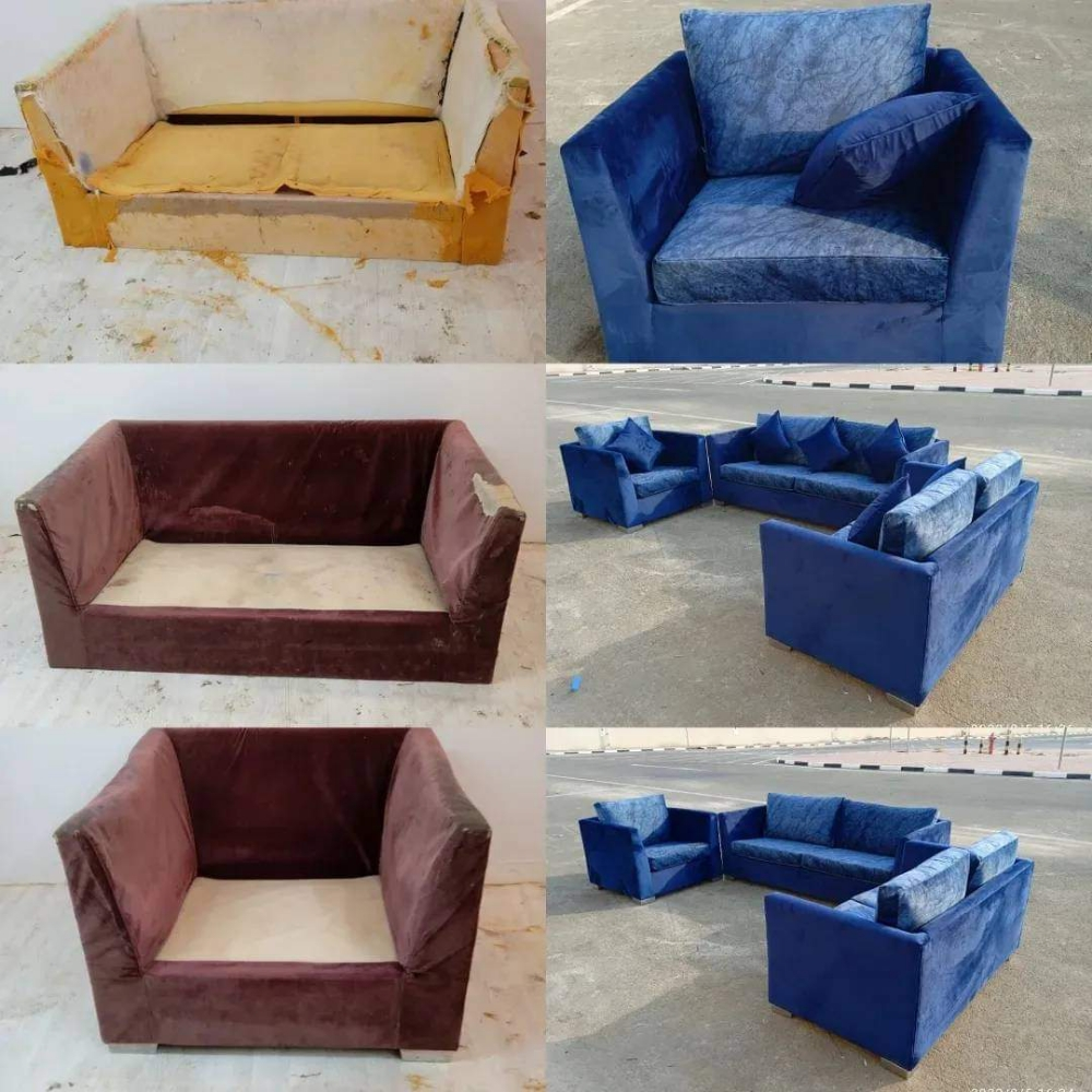 sofa making & old cloth changing - 1