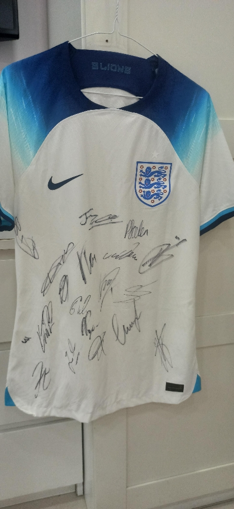 England 2022 FWC Signed Jersey - 4