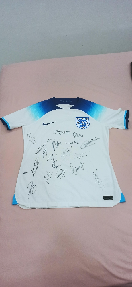 England 2022 FWC Signed Jersey - 2