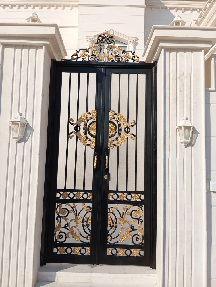 all steel handrails door pergola - 3
