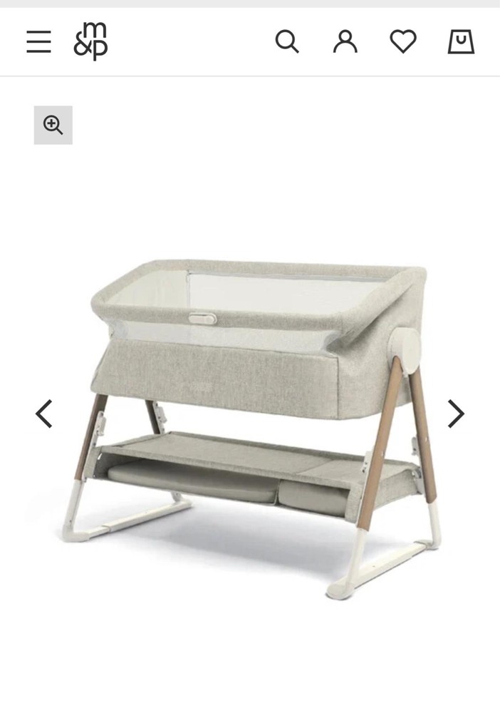 Lua Bedside Crib Beige - 2