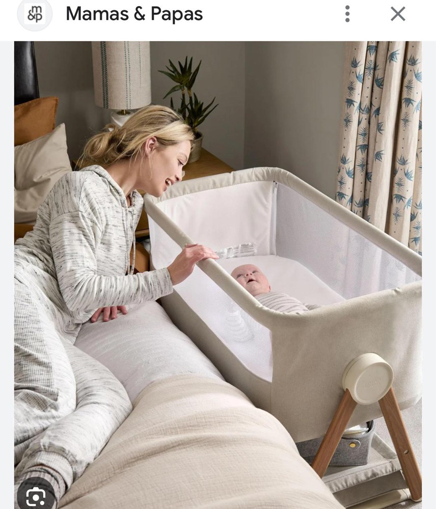 Lua Bedside Crib Beige - 4