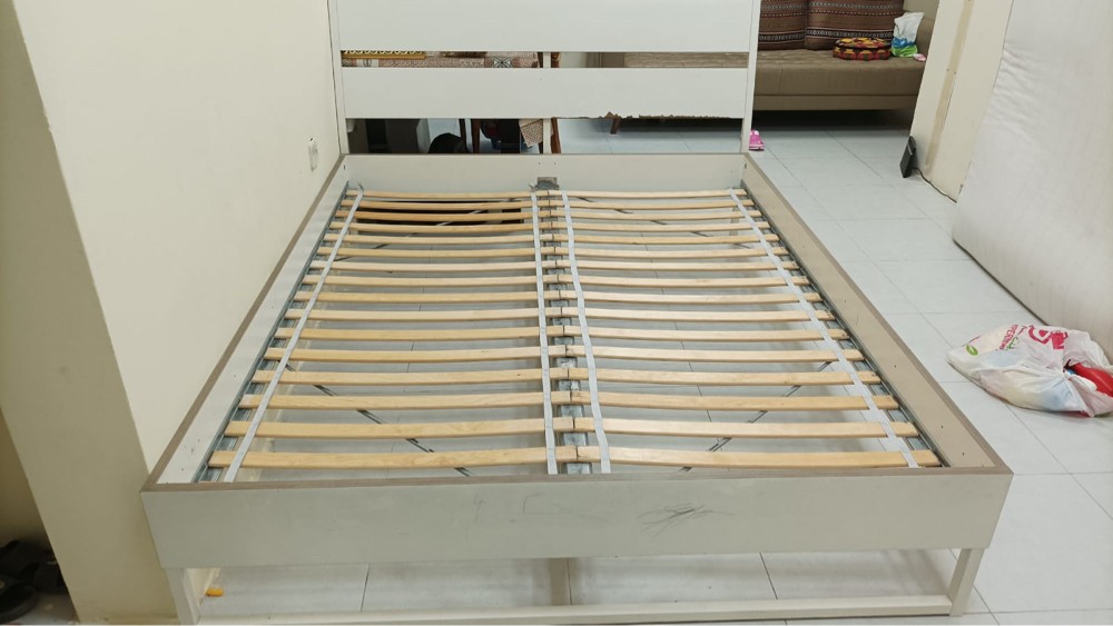 Double bed with mattress  - 3
