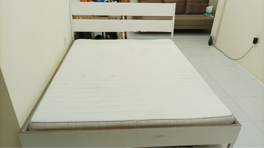 Double bed with mattress  - 1