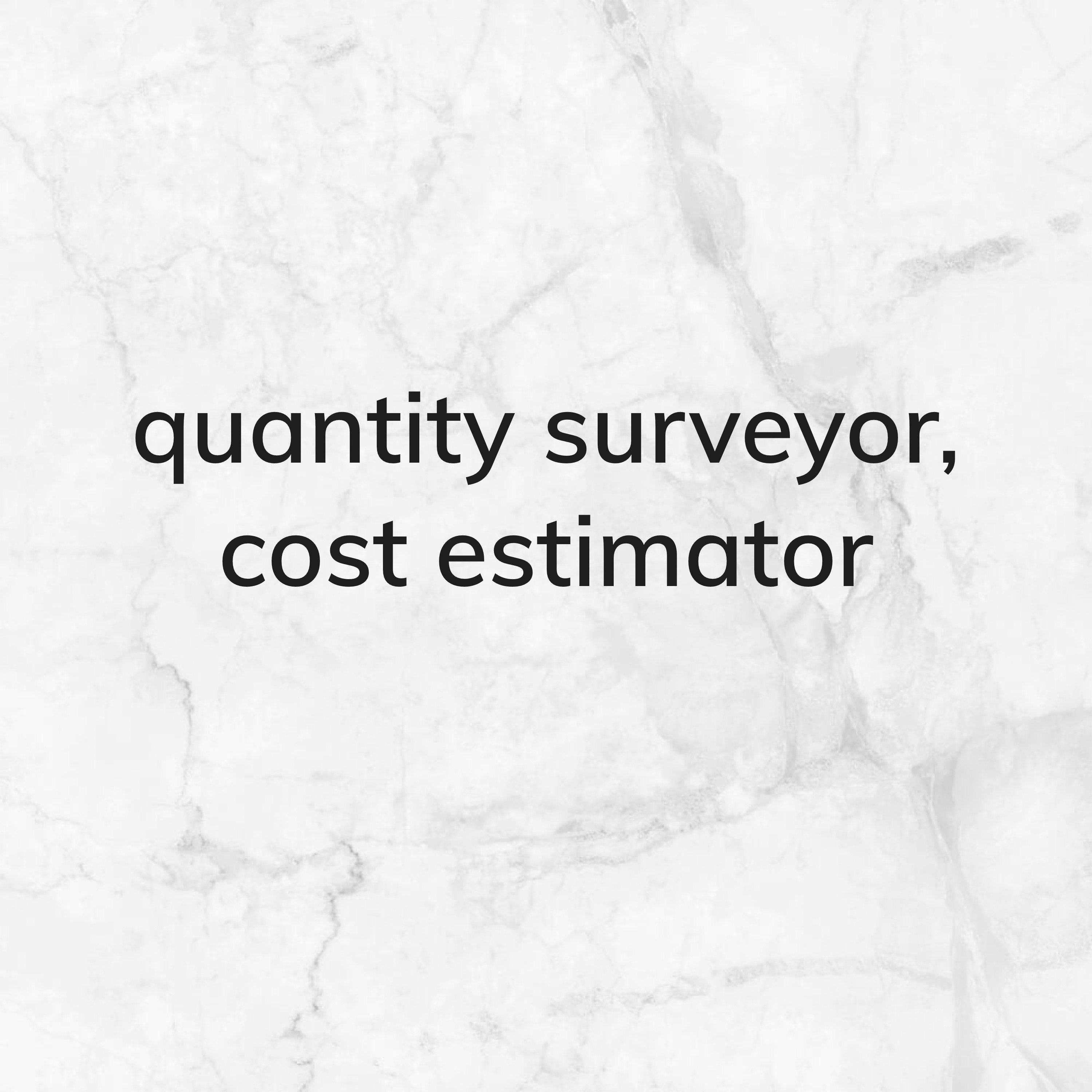 quantity surveyor , civil eng. - 1