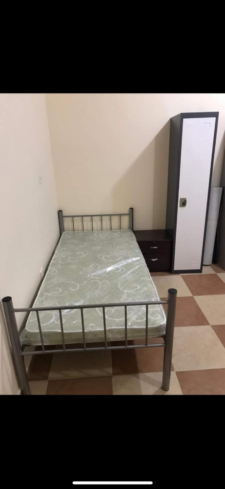 New Silver Steel Bed, Cabinet - 1