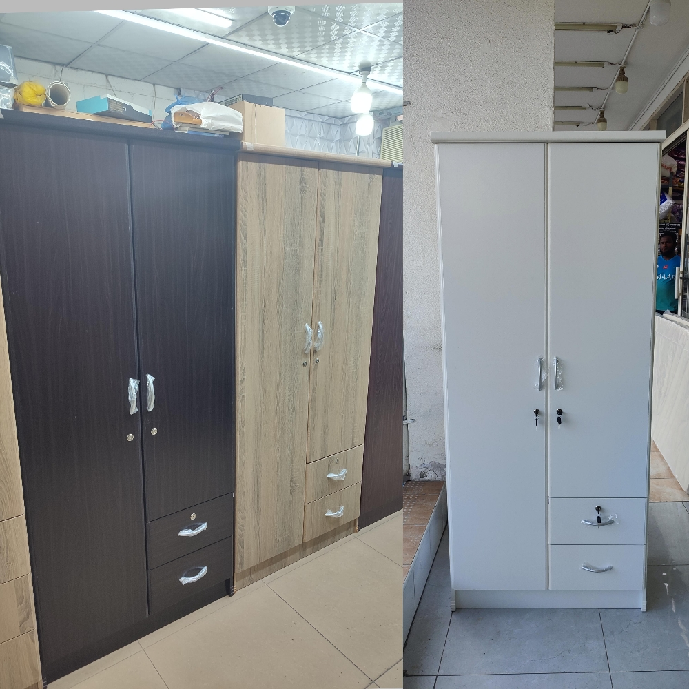 New Silver Steel Bed, Cabinet - 15