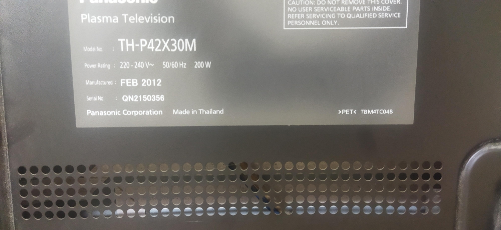 New TV not Panasonic - 3
