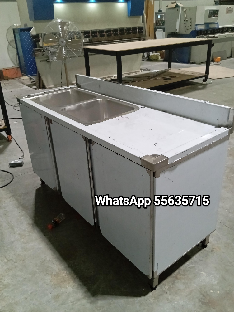 New SS 2 Bowl Sink Cabinet. - 2