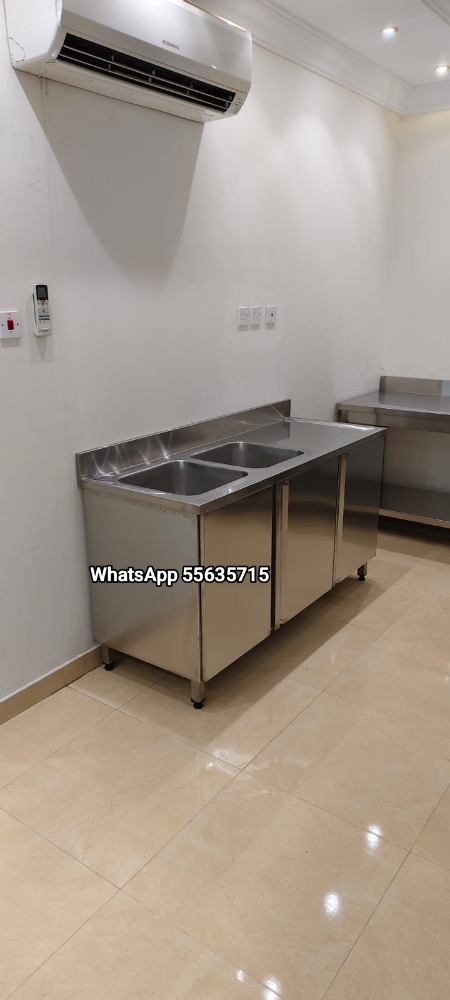 New SS 2 Bowl Sink Cabinet. - 4