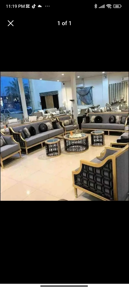 Sofa set & arabic majlish & bed - 5