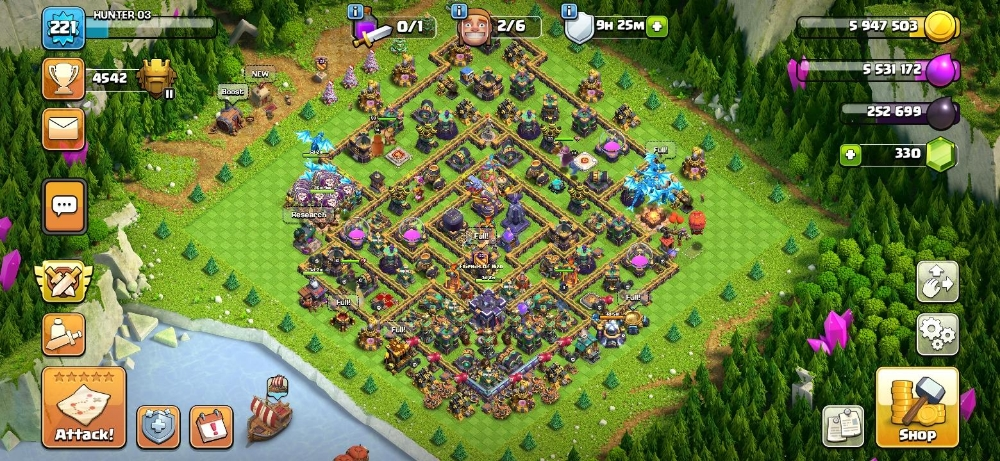 clash of clan town hall 14 max - 1