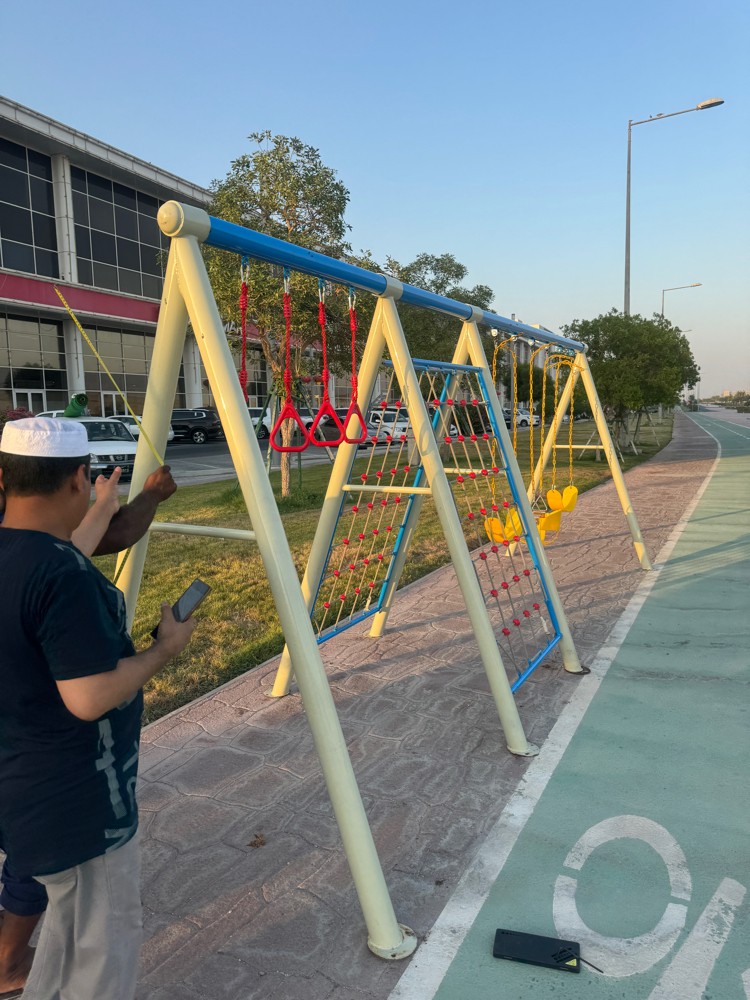 outdoor slide swing playground - 2