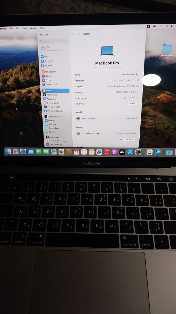 Apple MacBook pro A1989(2019) - 5