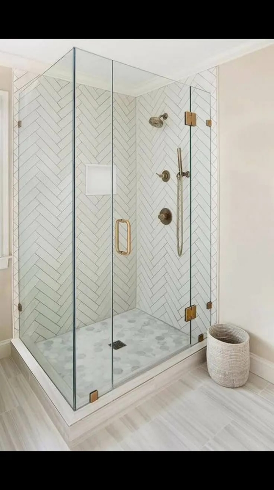 shower cabin glass and mirror - 14