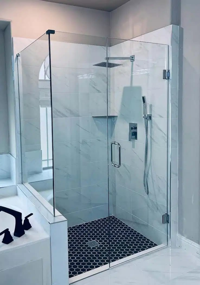 shower cabin glass and mirror - 4