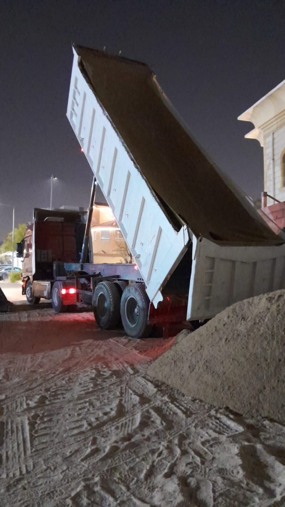 *نوفر خدمة توريد المواد:
رمل مغسو - 2
