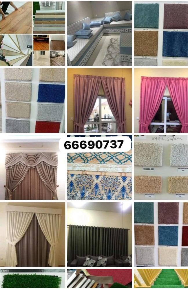 Carpat curtains sofa all making  - 9