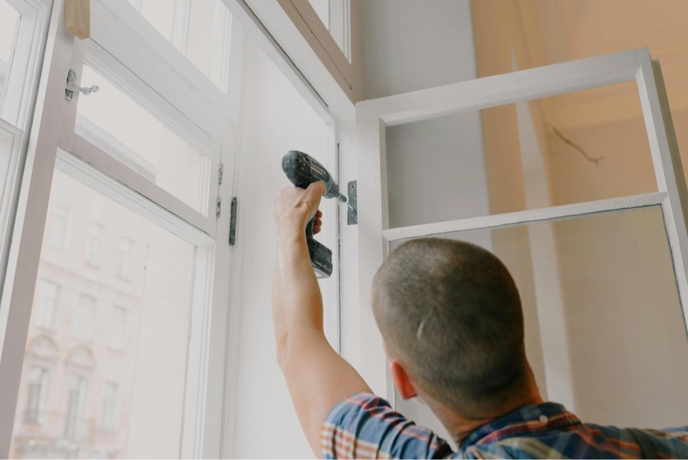 All glass partation work repair - 2