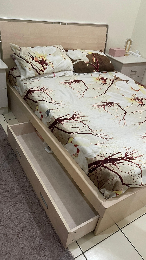 bed with mattress - 1