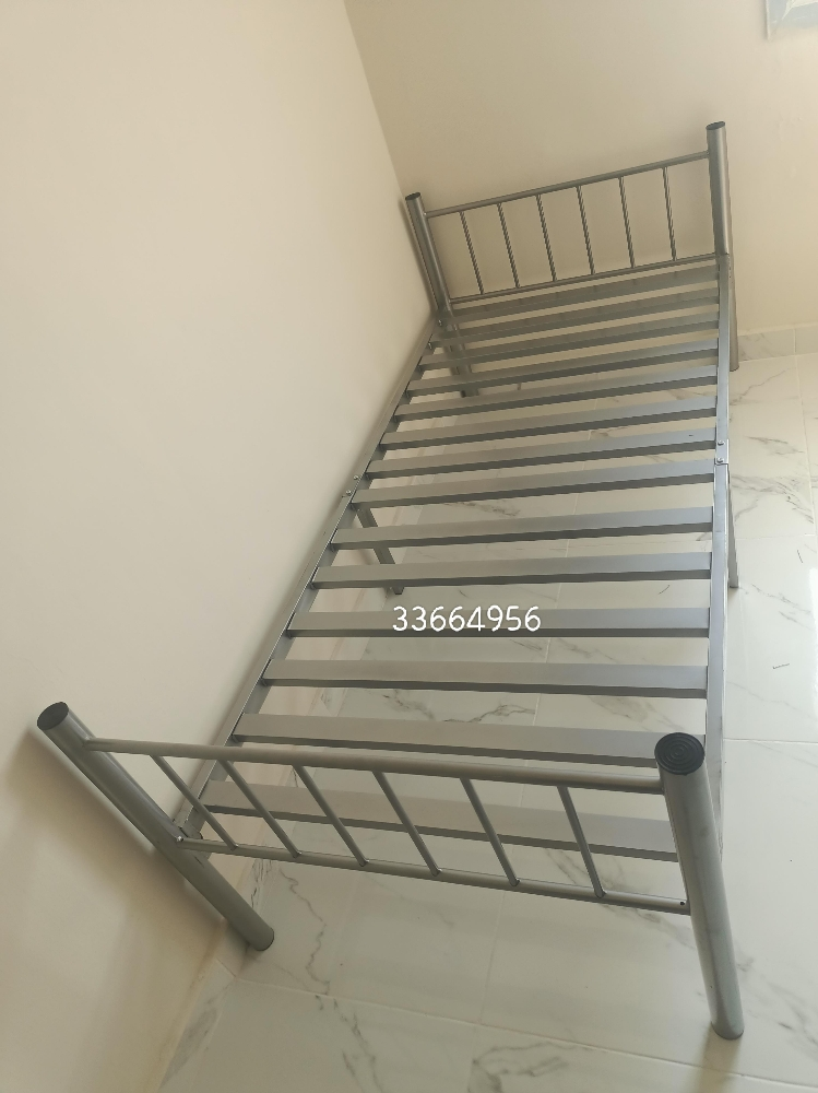 New silver single bed frame - 5