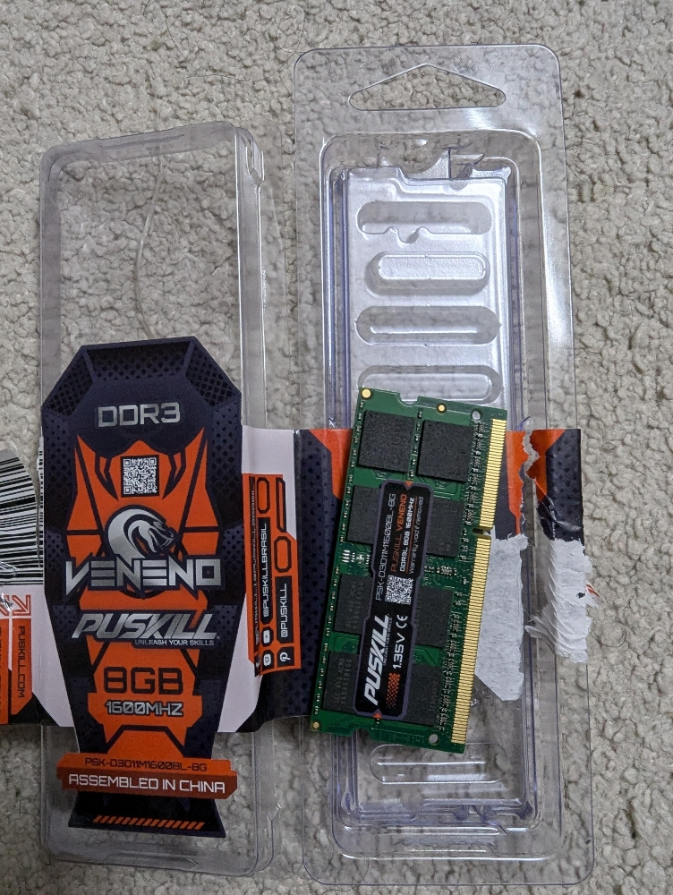 8GB DDR3 Laptop RAM - 6