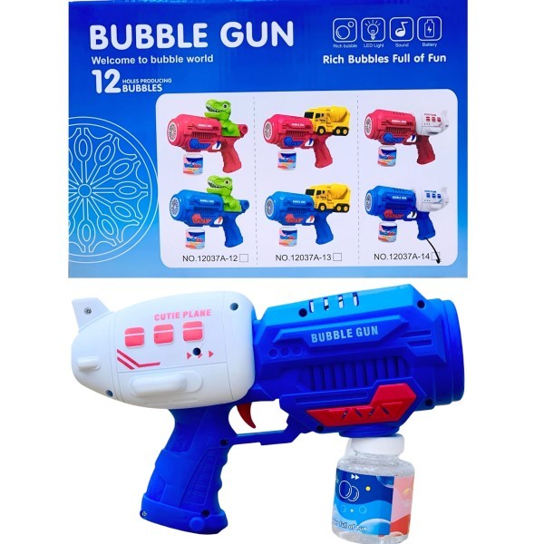 Light Up Bubble Gun with Sound - 3