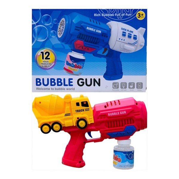 Light Up Bubble Gun with Sound - 1
