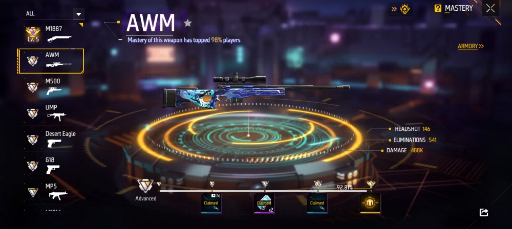 free fire account for sale - 5