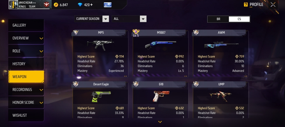 free fire account for sale - 9