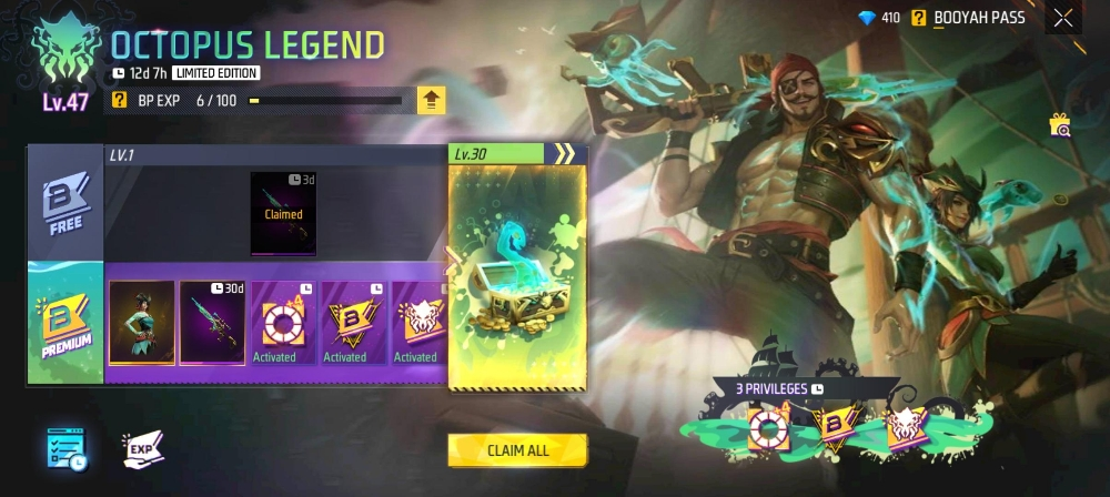 free fire account for sale - 3