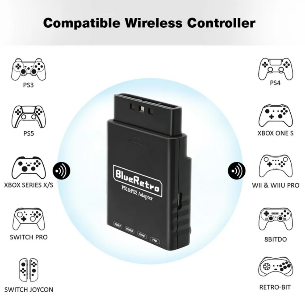 PS2/PS1 Wireless Controller Adapt - 2