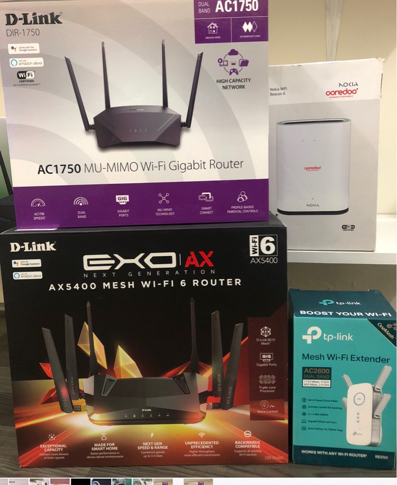internet wifi cabling and Router  - 1