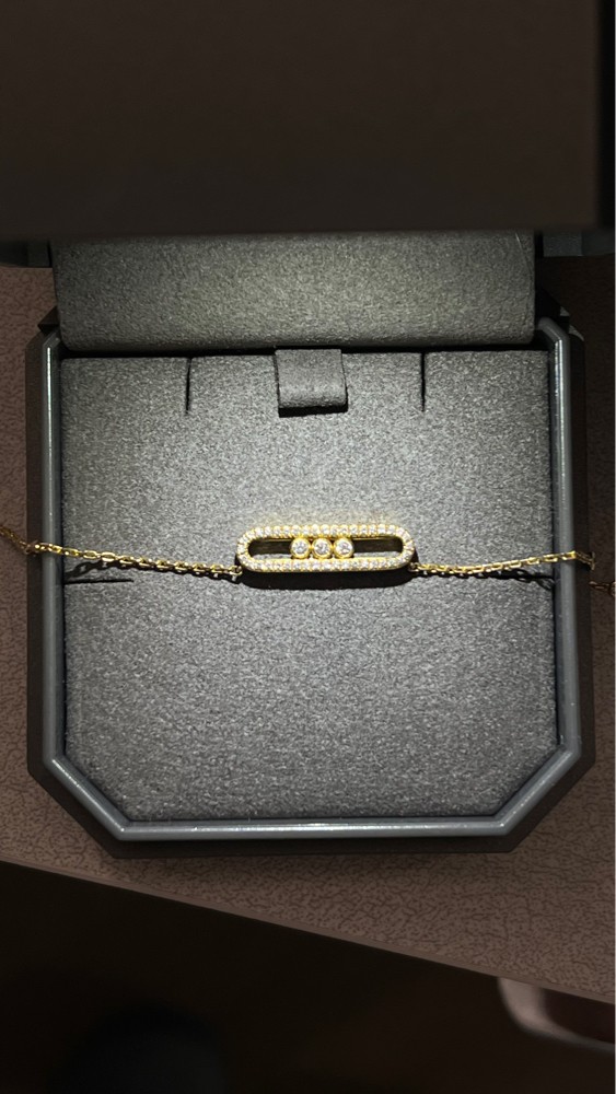 messika gold diamond necklace - 3