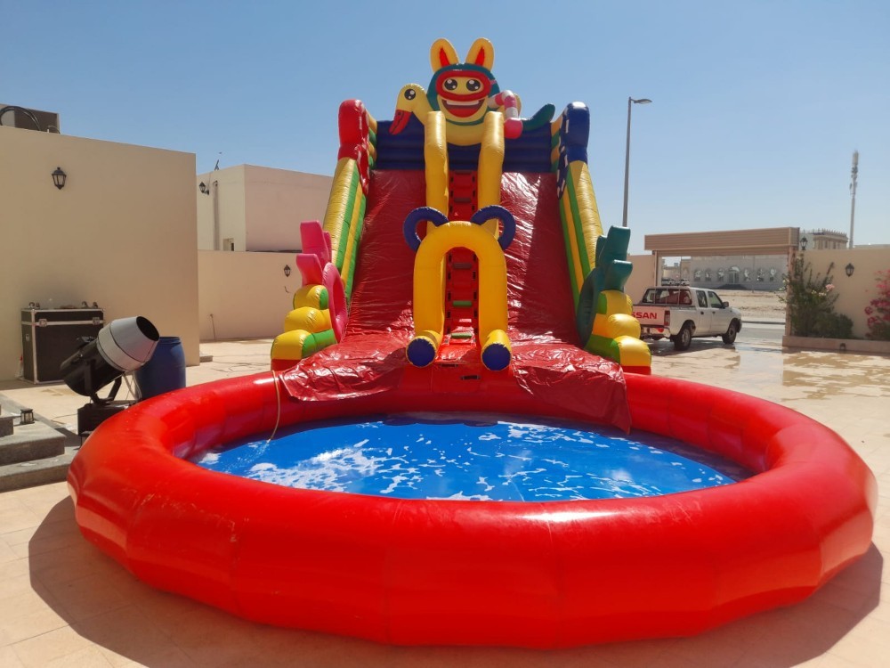 Slide, bounce and swimming pool - 8