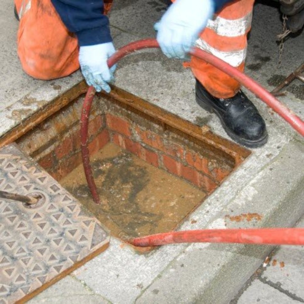 Manhole blocked outside - 1