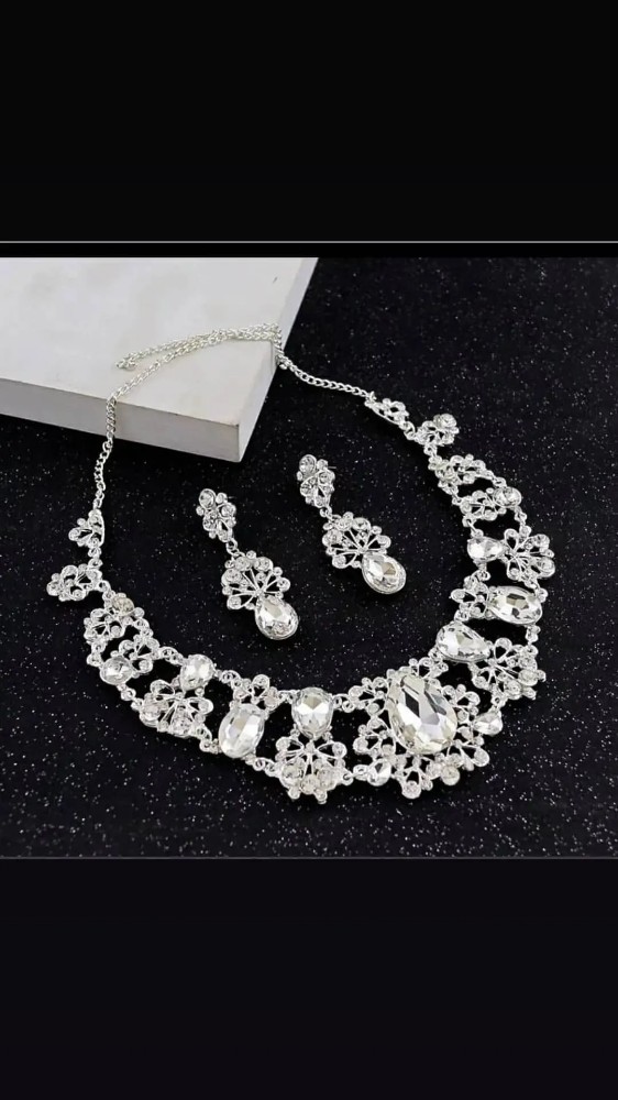Crown, Necklace, earring set for - 7