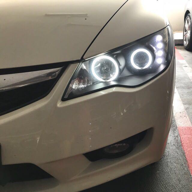 civic headlights  - 1