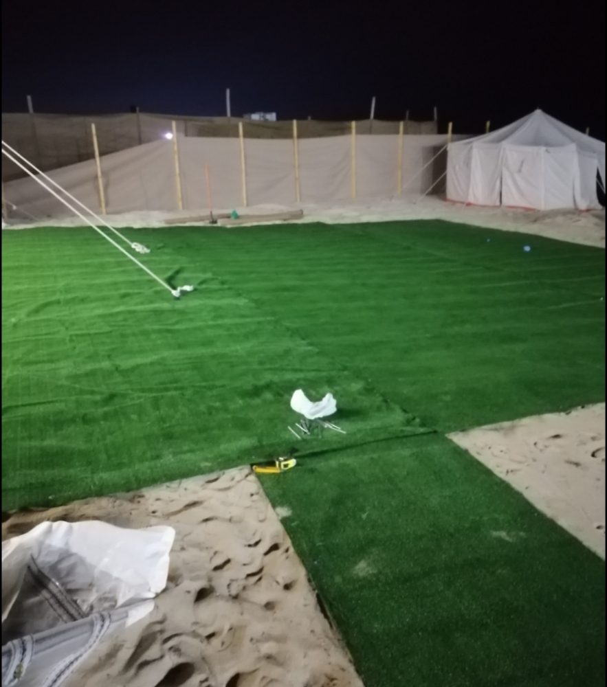 سجادة عشب صناعي للخيمة والرمل - 7