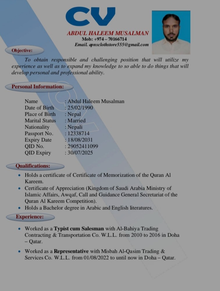 Abdul Haleem Musalman - 1