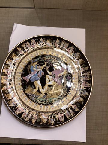 24k gold antique Pratt old Greek - 1
