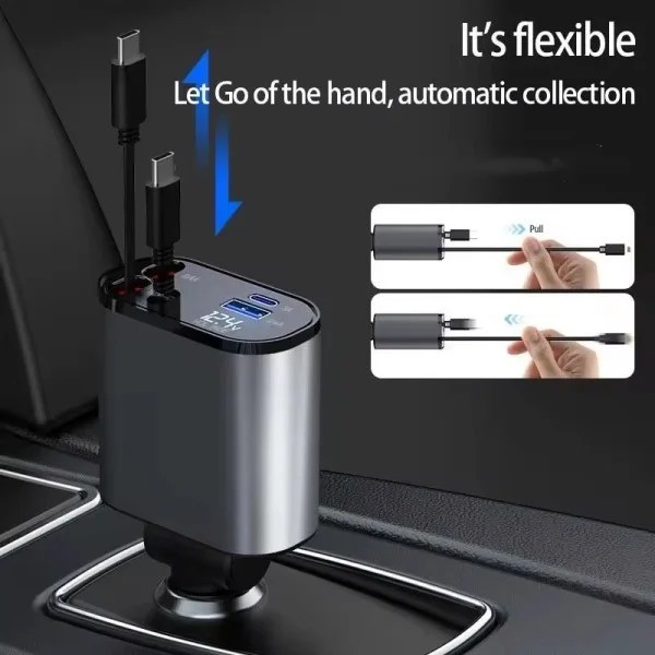 120 Watt Car Charger 4 in 1 - 1