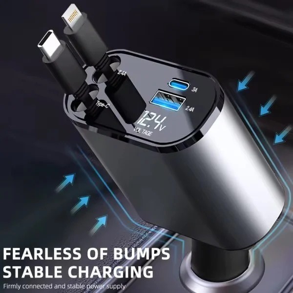 120 Watt Car Charger 4 in 1 - 2