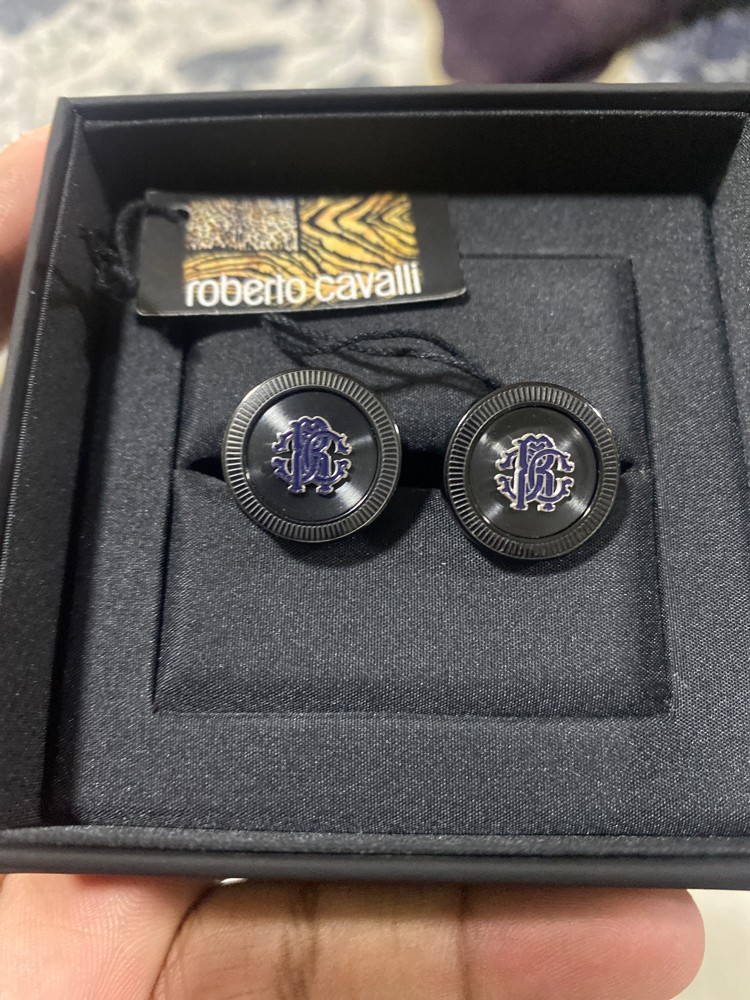 Roberto Cavalli Black Cufflinks - 2