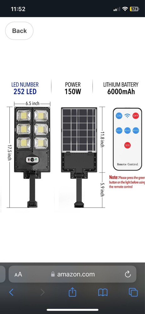 solar induction street lamp w789B - 1