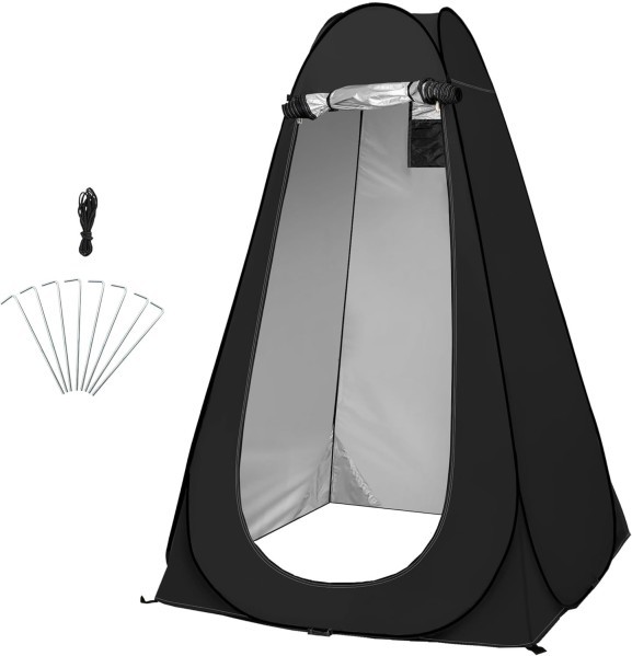 Portable Changing Tent (Black) - 4