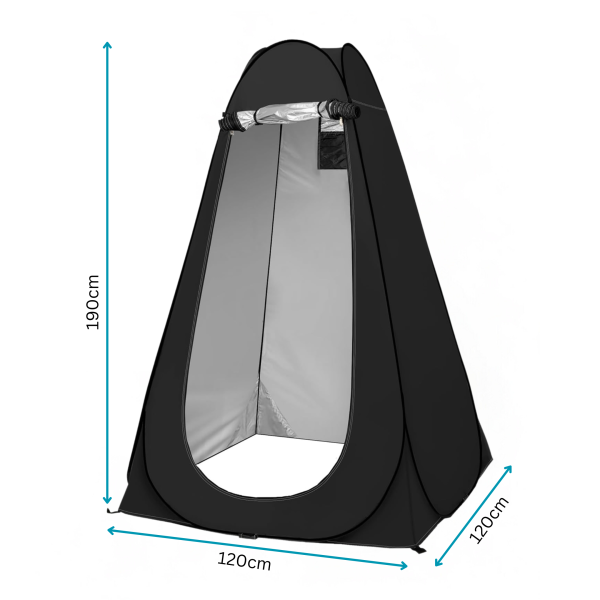Portable Changing Tent (Black) - 3
